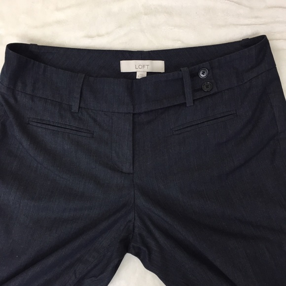 LOFT Wide Waistband Trousers Marisa Fit Blue 4 - Picture 2 of 8